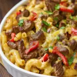 Steak & Pepper Jack Queso Mac