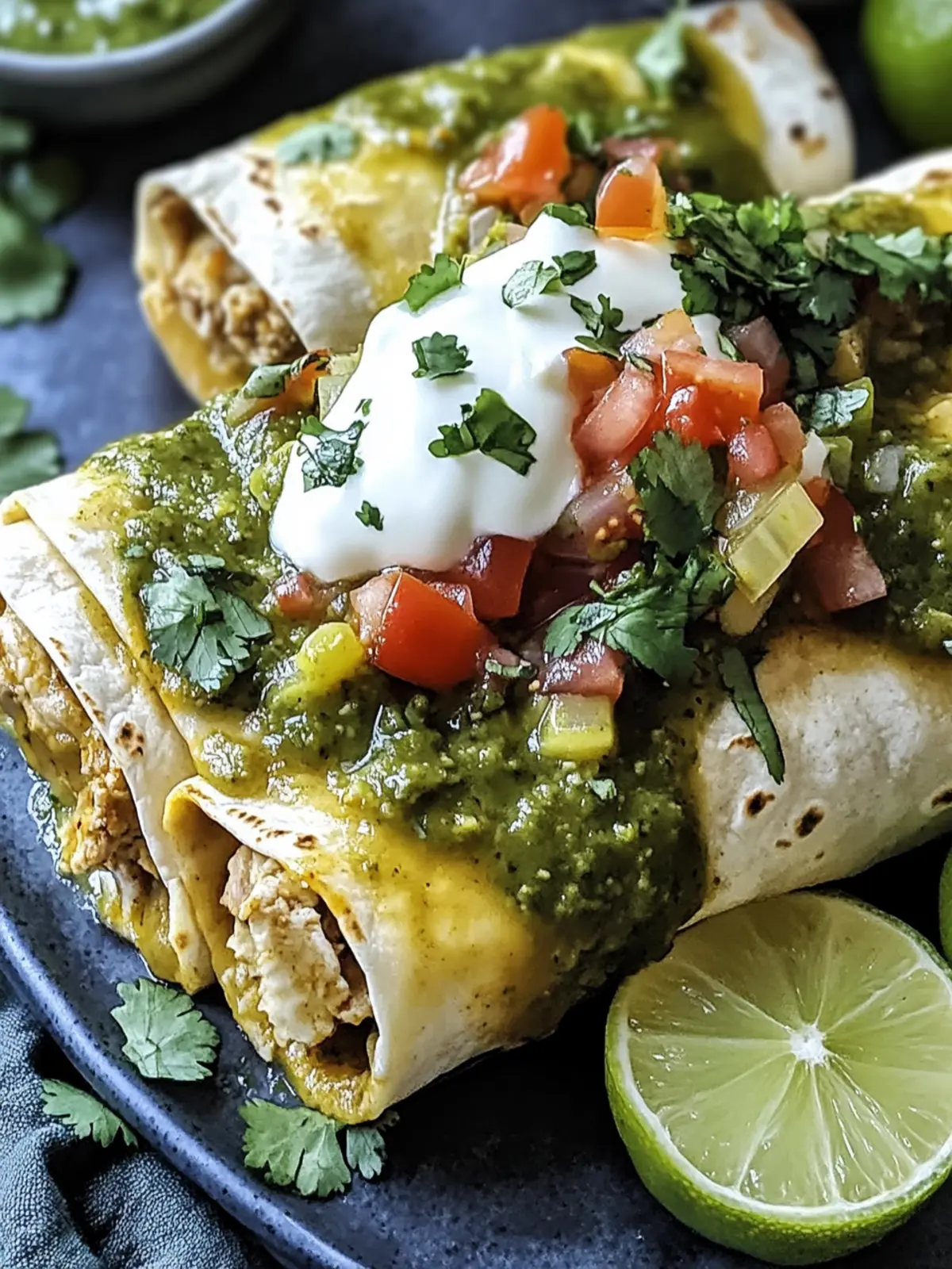 Chili Verde Hatch Burritos
