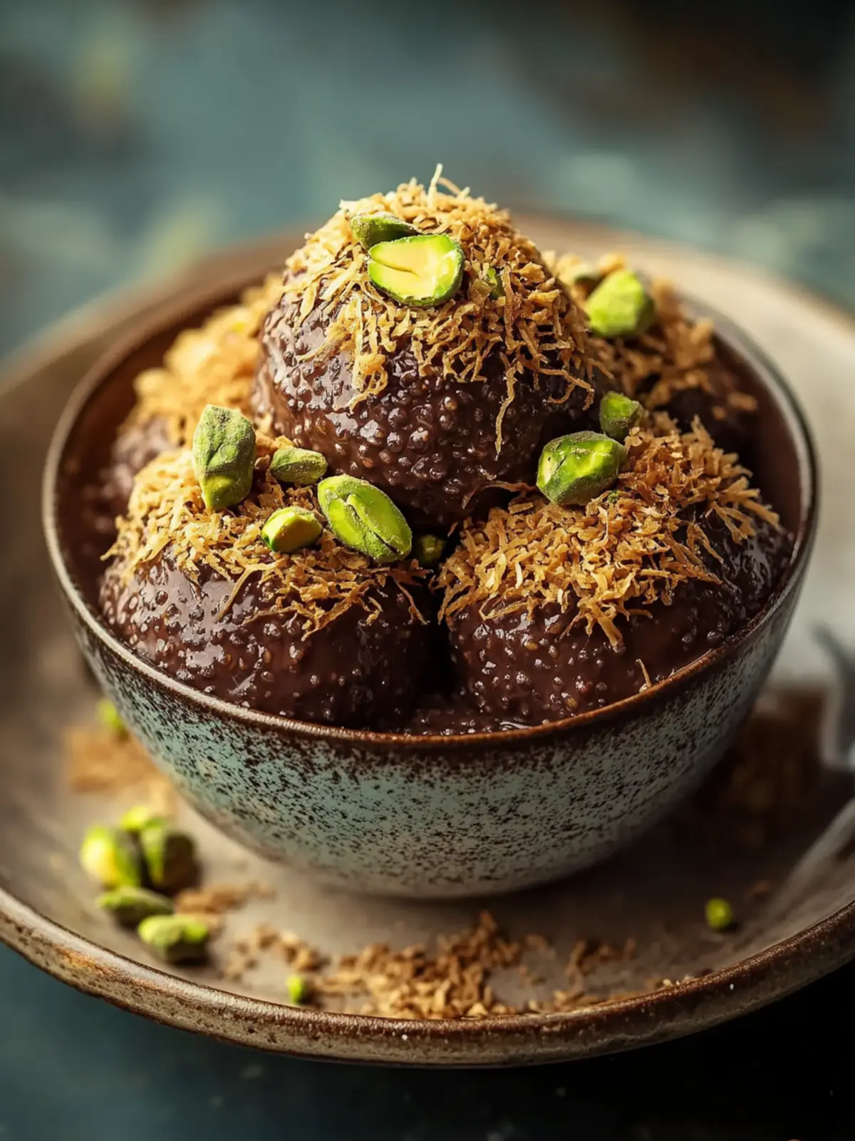 Dubai Chocolate-Style Pistachio Chia Pudding