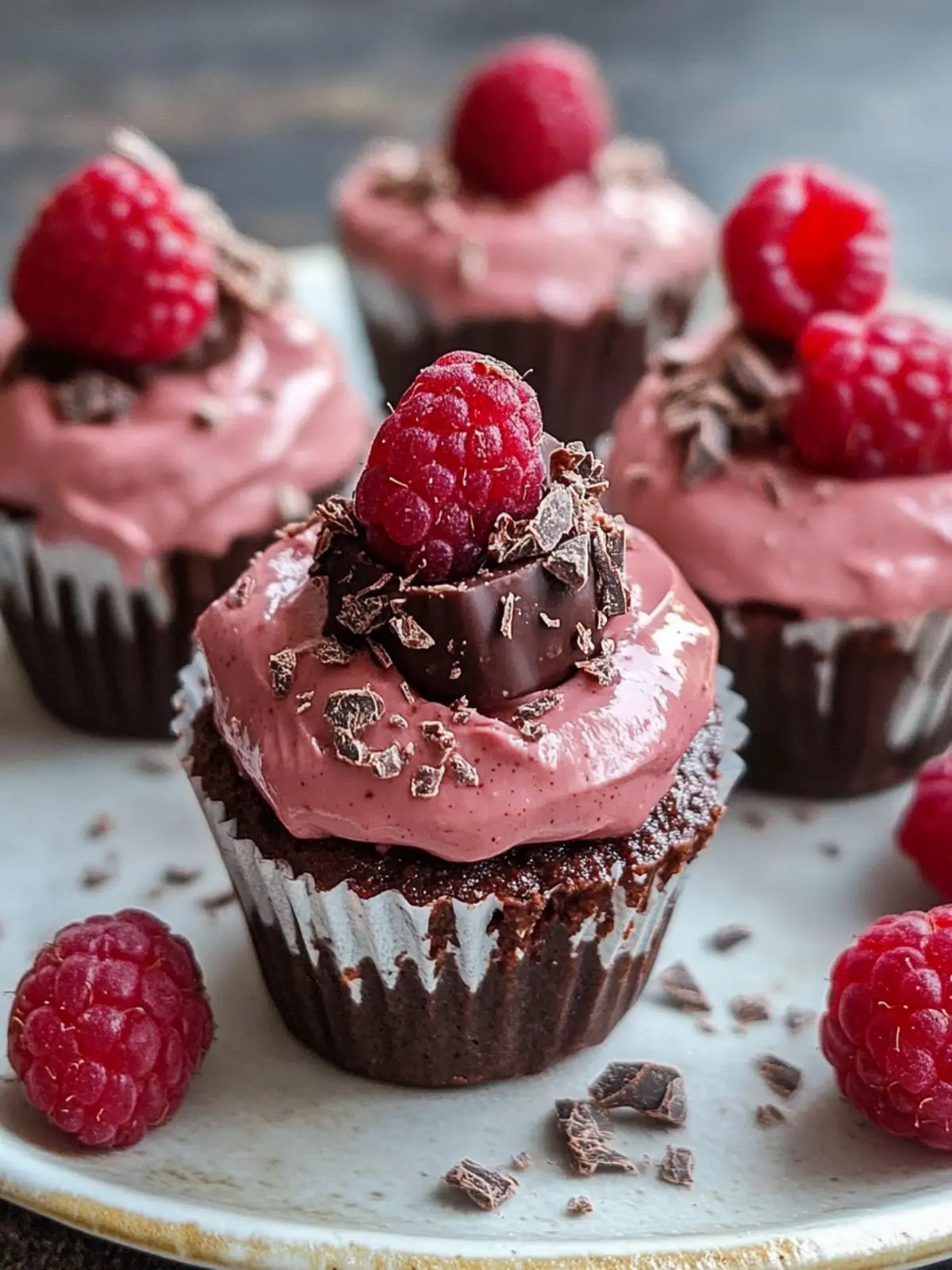 Marry Me No Bake Raspberry Chocolate Mousse Cups