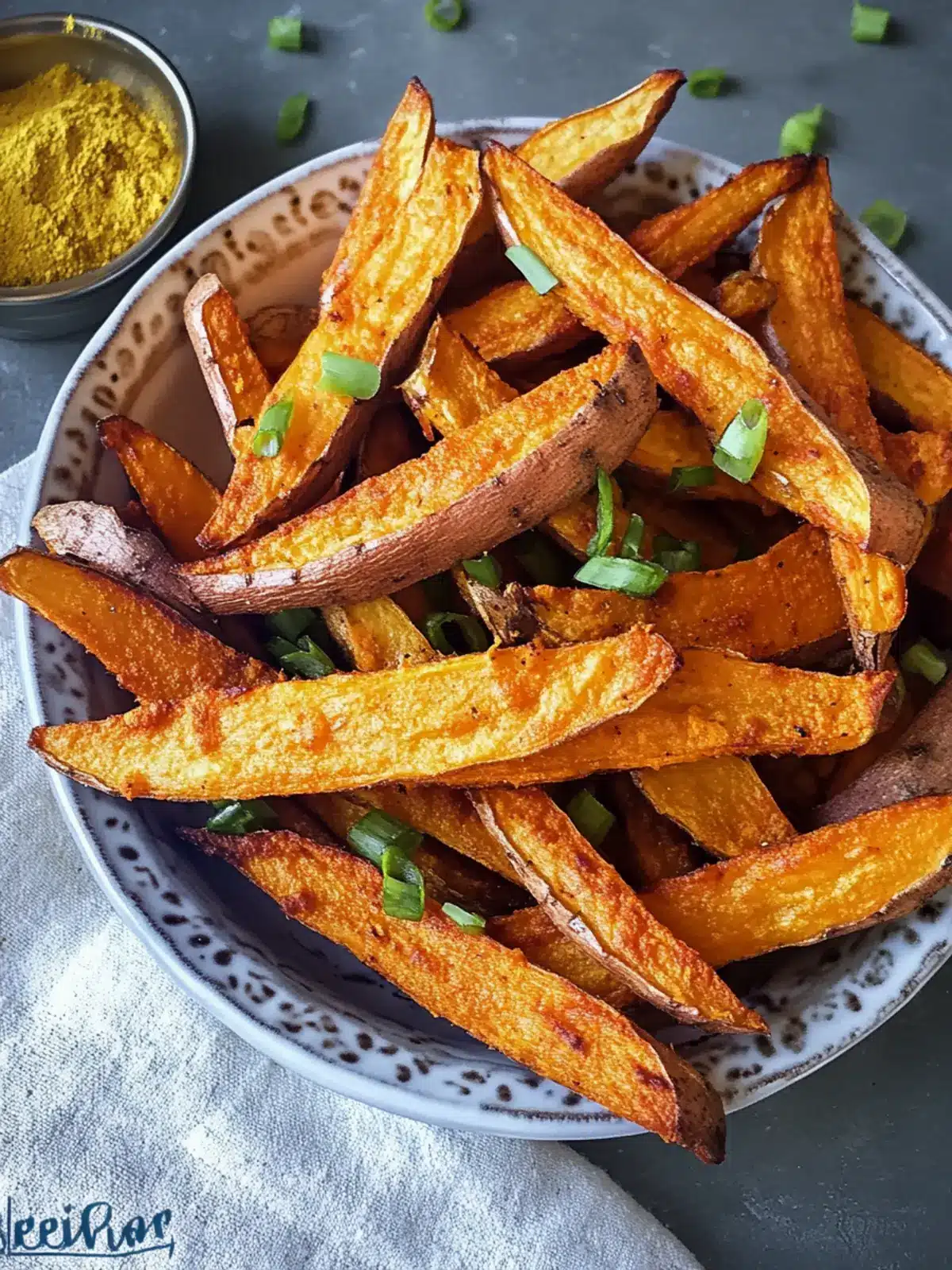 Sweet Potato Fries With Turmeric