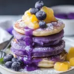 Ube Mochi Pancakes