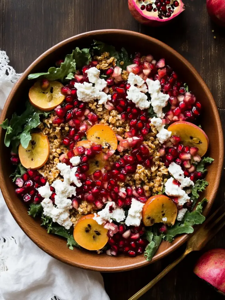 Autumn Harvest Salad with Pomegranates