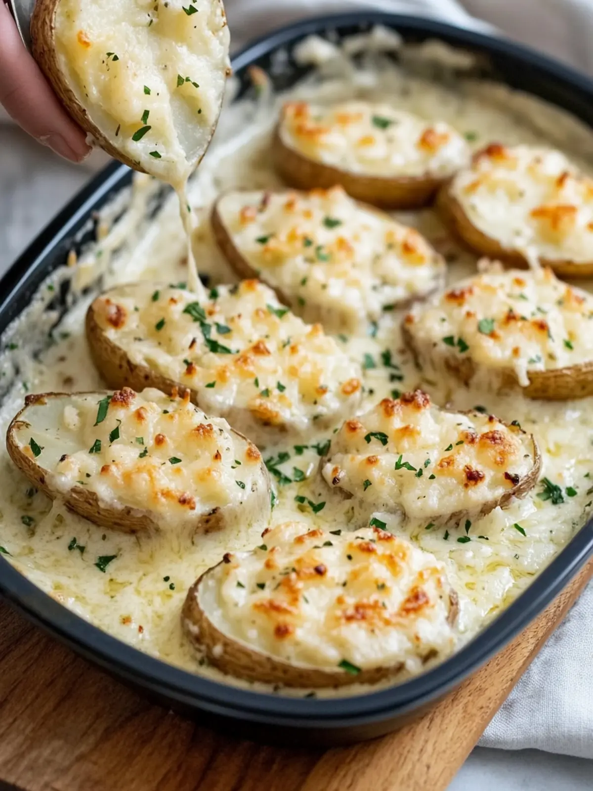 Creamy Parmesan Oven-Baked Potatoes