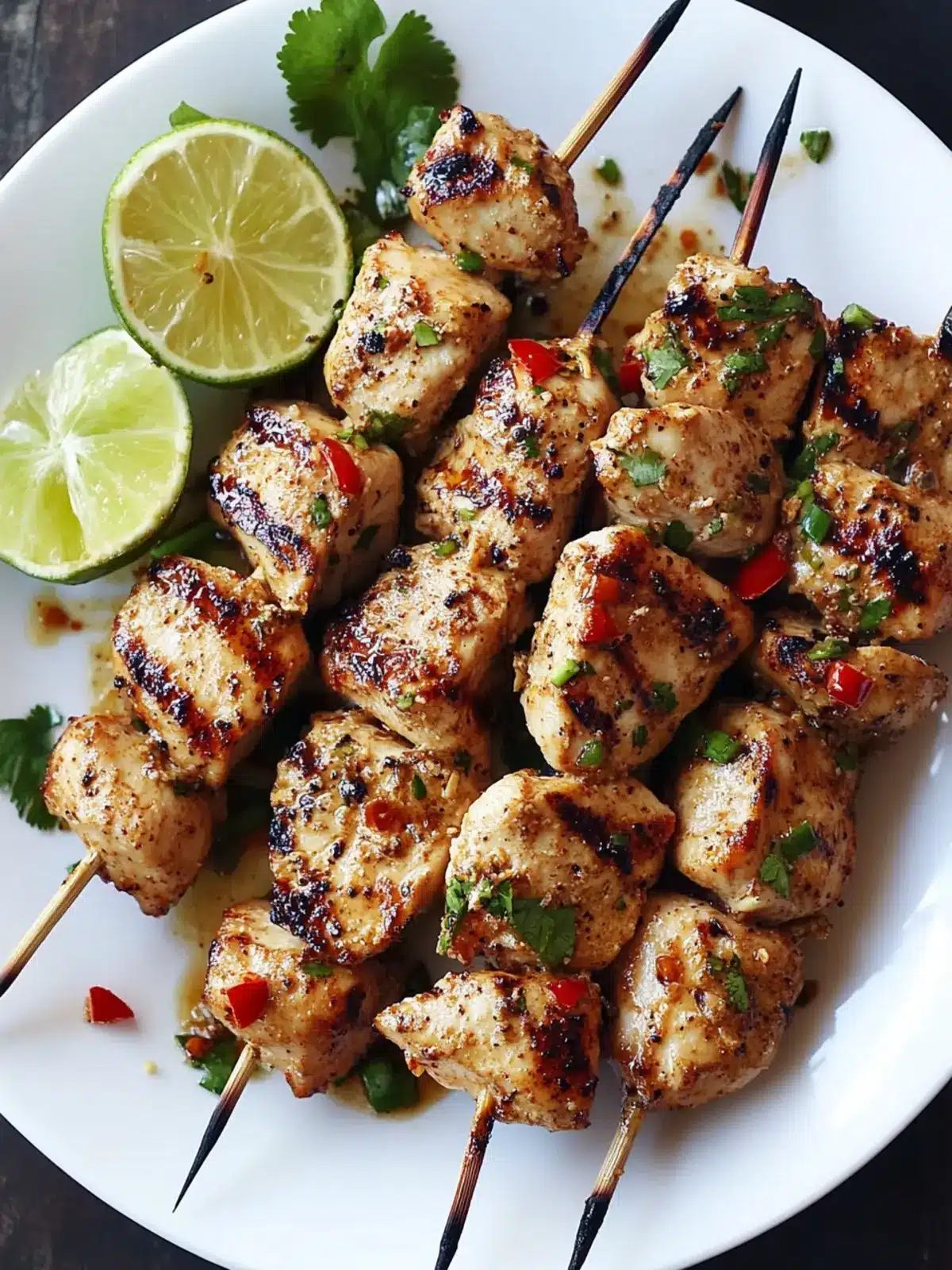 Grilled Thai Coconut Chicken Skewers