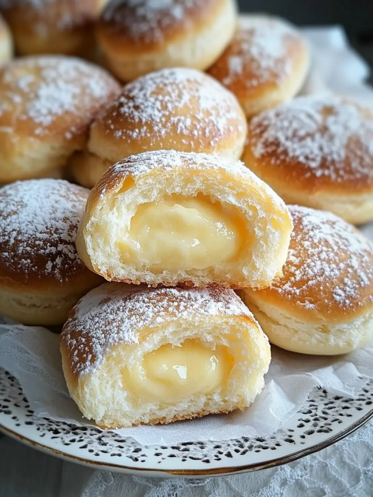 Stovetop Custard Cream Buns