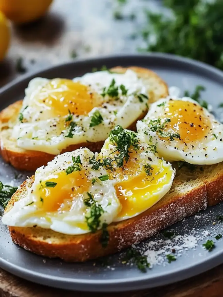 Smashed Eggs on Toast