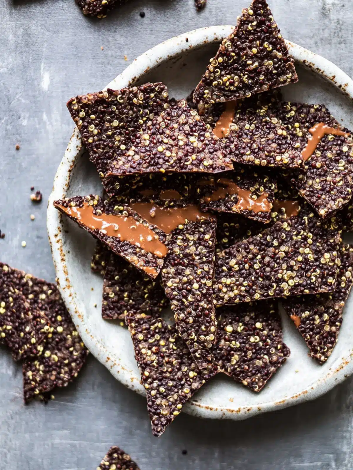 Chocolate Quinoa Crisps