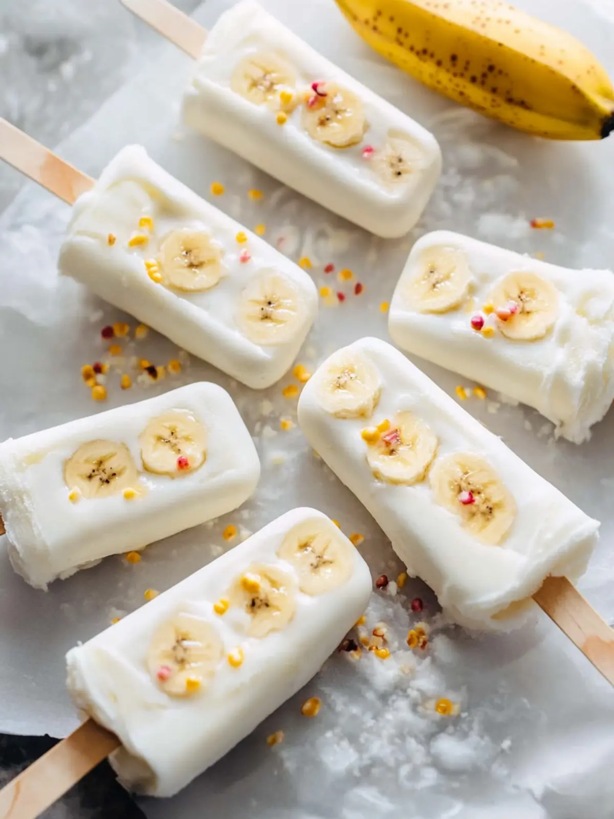 Frozen Yogurt Banana Pops