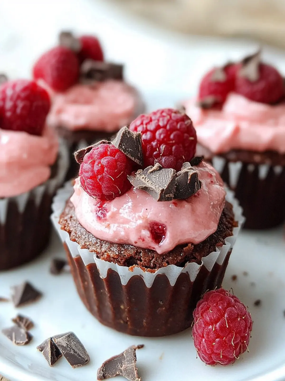 Marry Me No Bake Raspberry Chocolate Mousse Cups