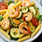 Zucchini Penne Pasta with Shrimp
