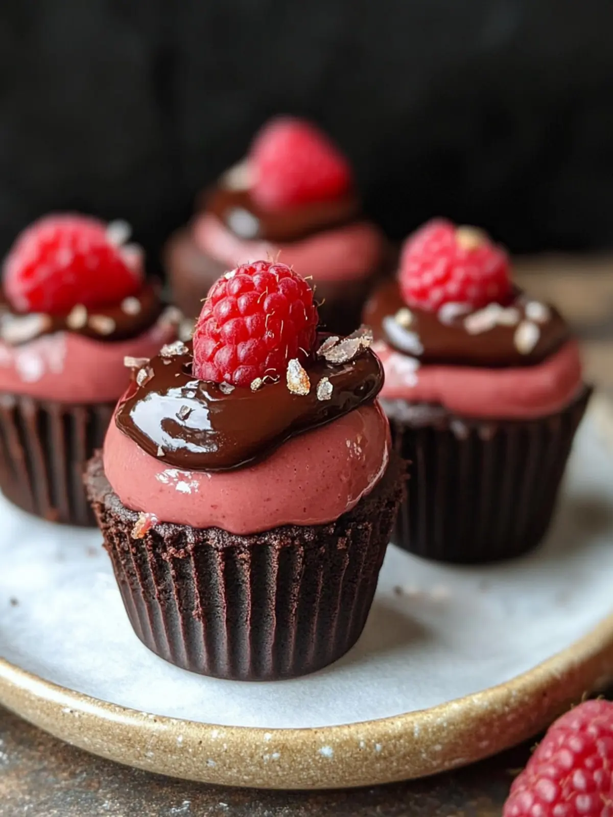 Marry Me No Bake Raspberry Chocolate Mousse Cups