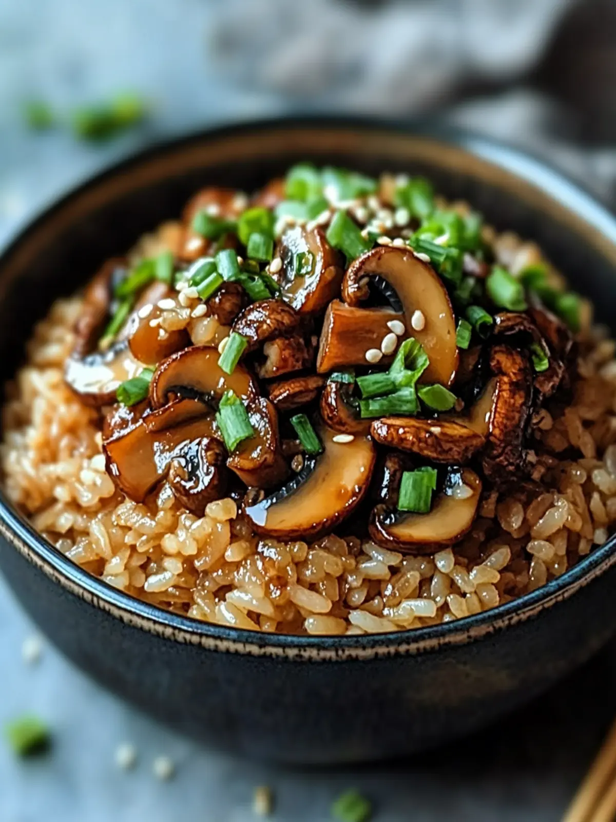 Crispy Miso Mushroom Rice