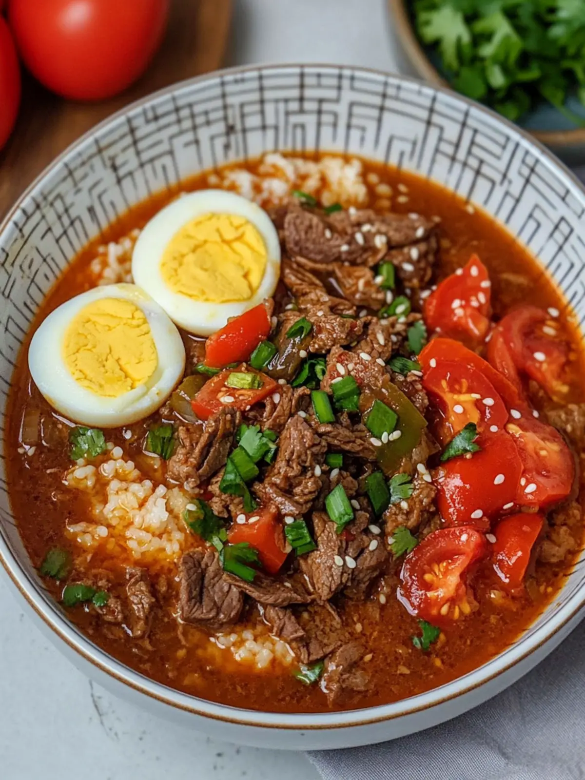 Chinese Tomato Beef Egg