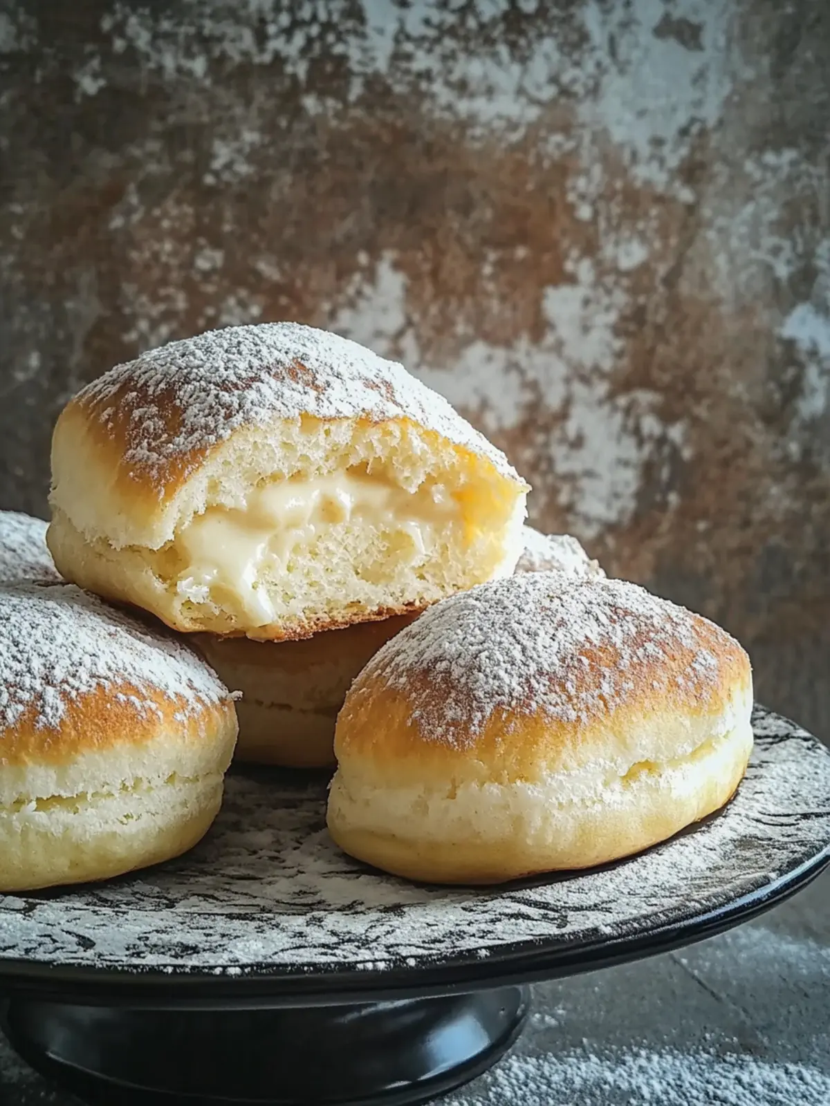 Stovetop Custard Cream Buns