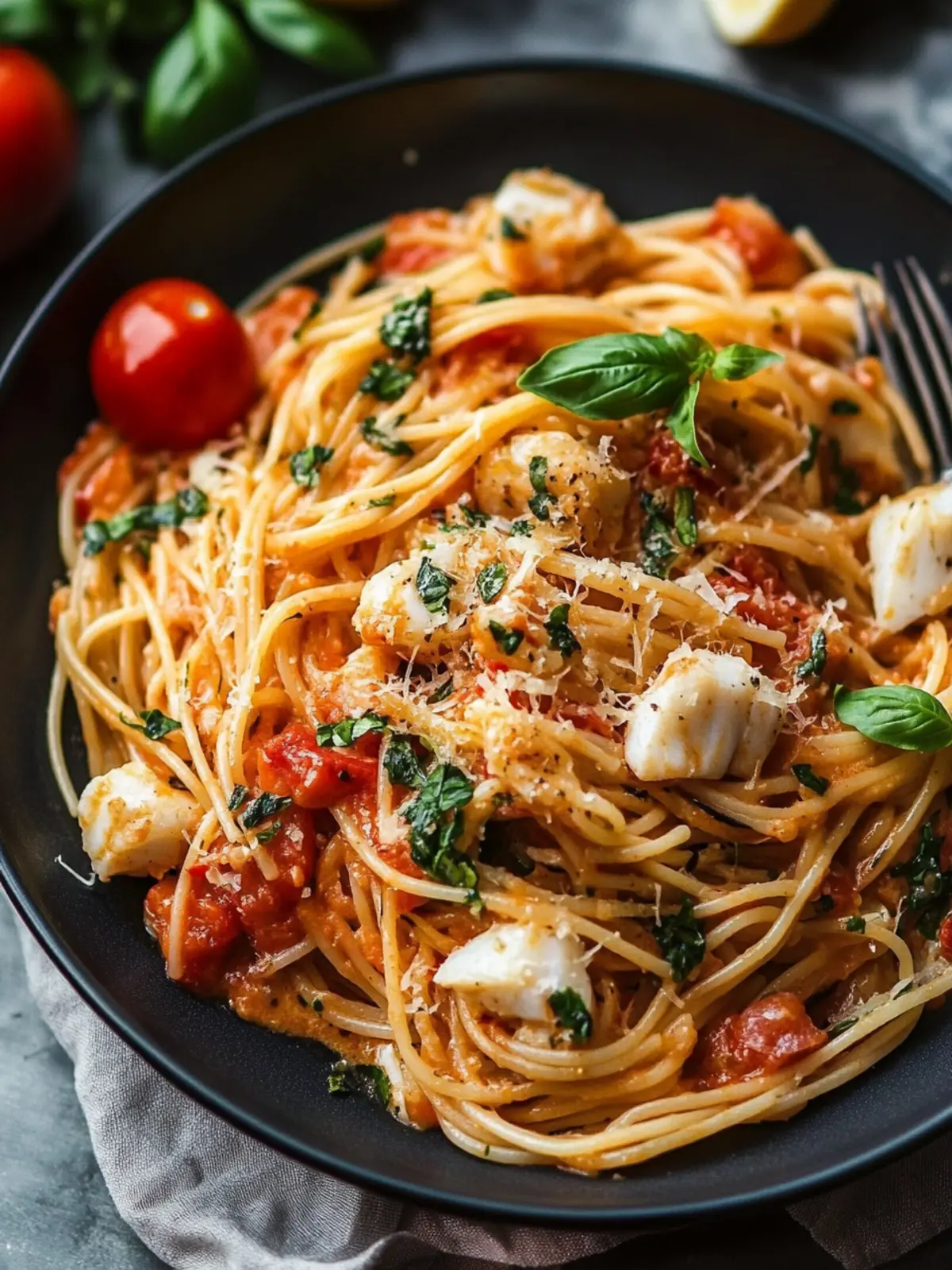 Sicilian Style Fish Pasta