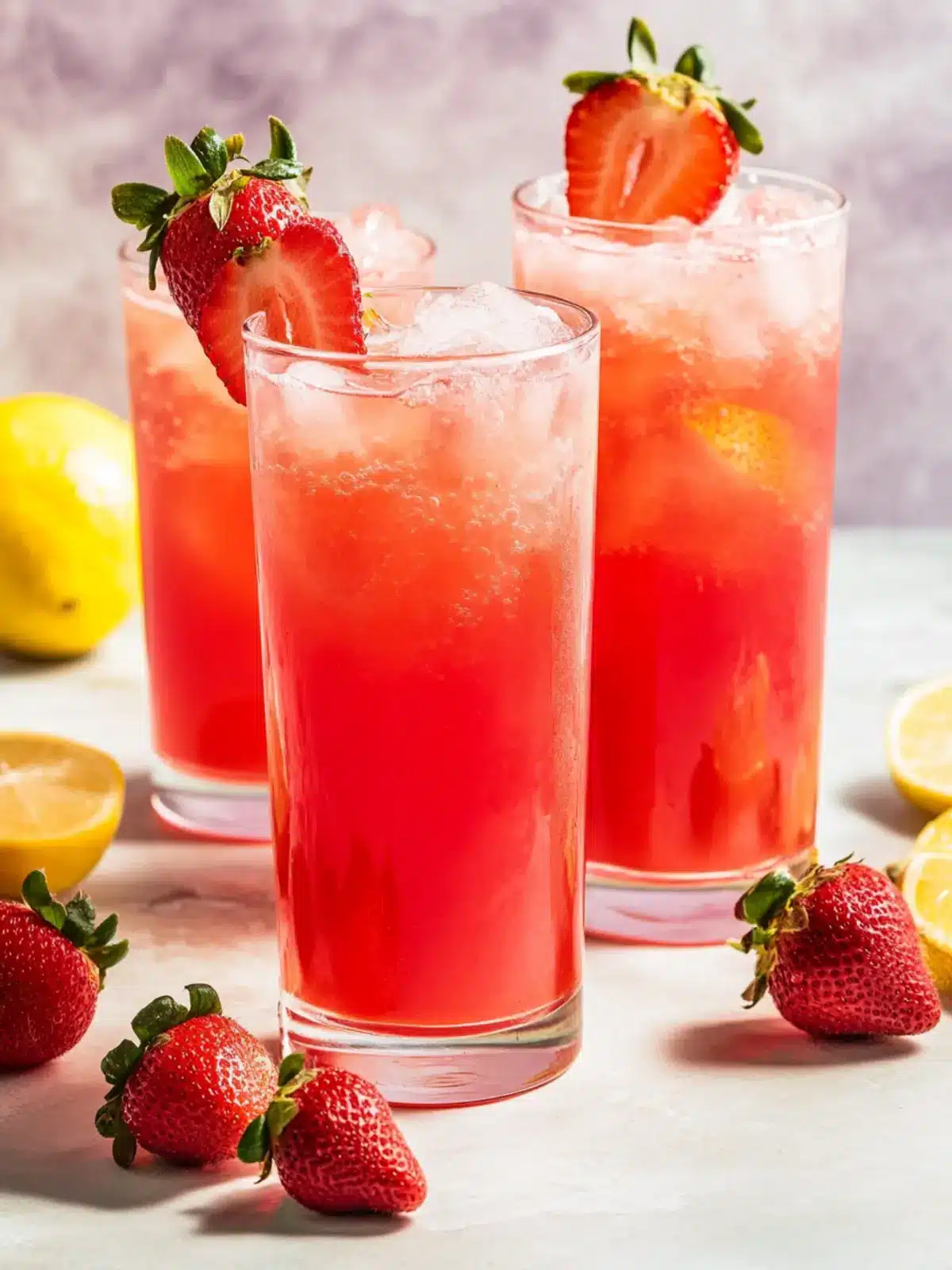 Hibiscus Tea Strawberry-Lemonade Refresher