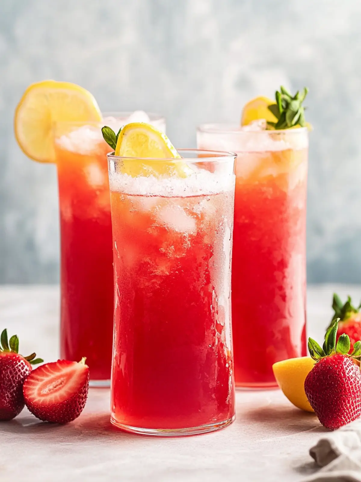 Hibiscus Tea Strawberry-Lemonade Refresher