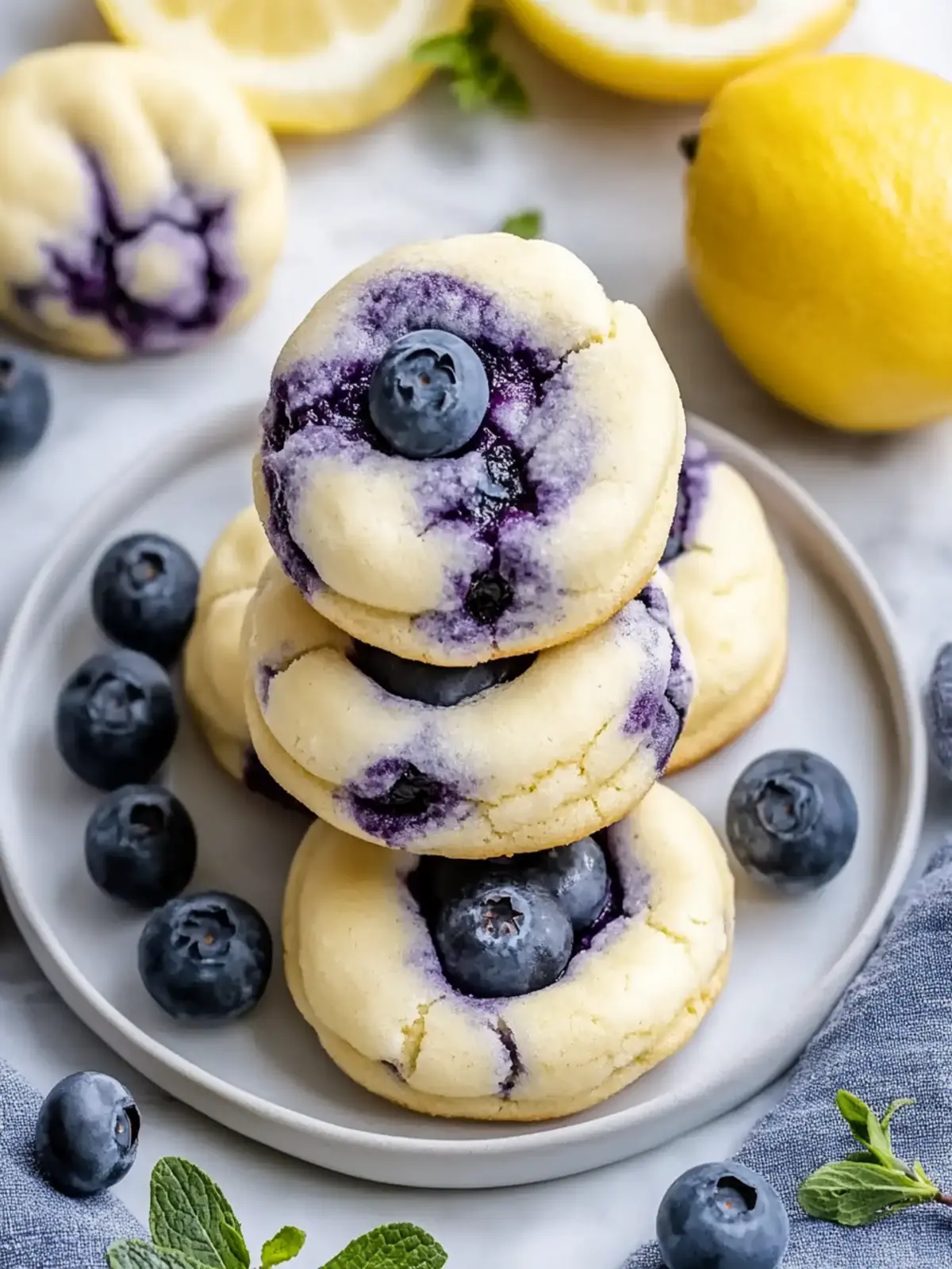 Lemon Blueberry Cheesecake Cookies: A Sweet Twist on Classics Lemon Blueberry Cheesecake Cookies