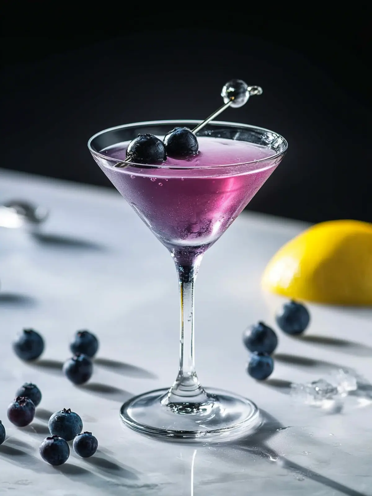 Frostbite Blueberry Martini Cocktail