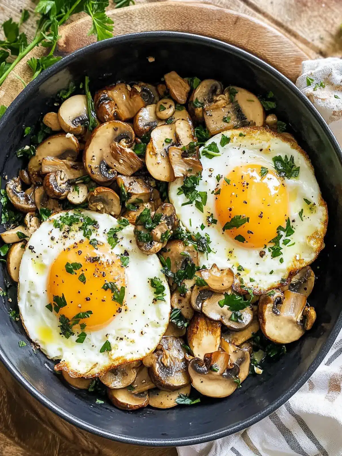 Savor Spanish Eggs with Garlic Mushrooms for a Flavor Boost Spanish Eggs with Garlic Mushrooms