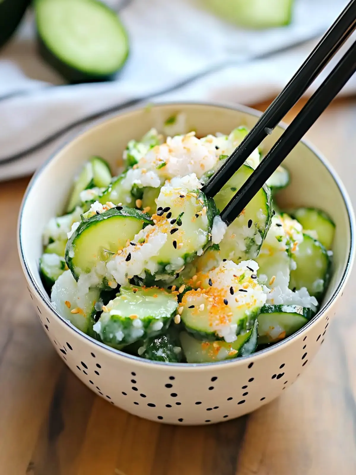 Delicious Sushi Cucumber Salad You’ll Crave All Summer! Sushi Cucumber Salad