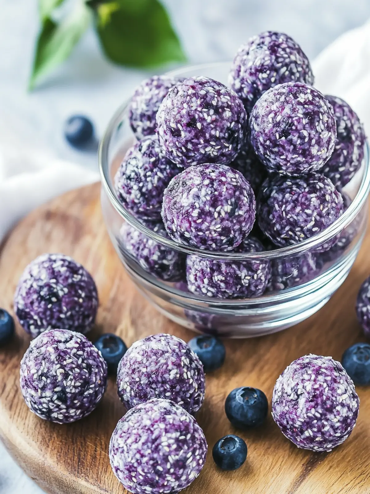 Delicious Blueberry Bliss Balls for Sweet, Healthy Snacking Blueberry Bliss Balls