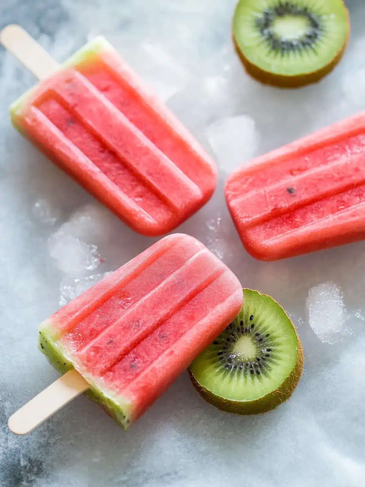 Delicious Watermelon Kiwi Popsicles to Beat the Heat Watermelon Kiwi Popsicles