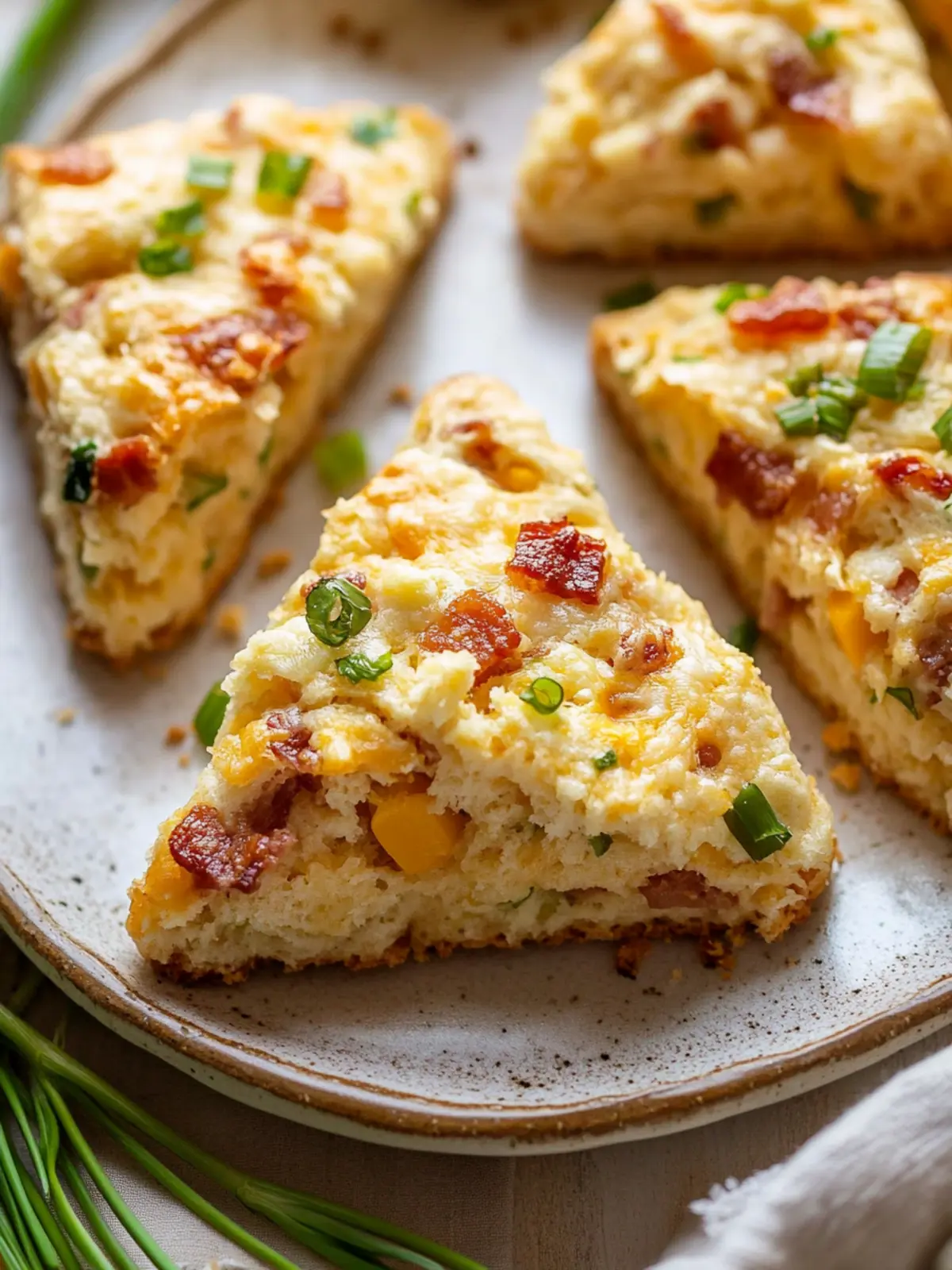 Bacon, Cheddar, & Scallion Scones for Your Cozy Morning Bacon, Cheddar, & Scallion Scones