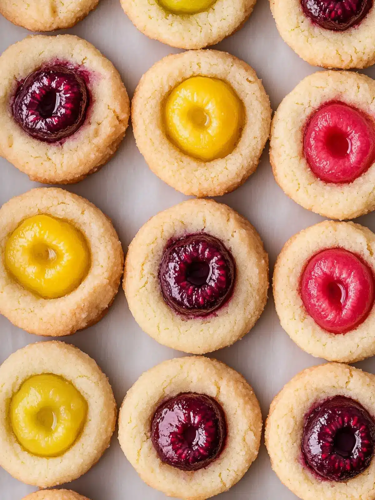 Fruit Filled Thumbprint Cookies