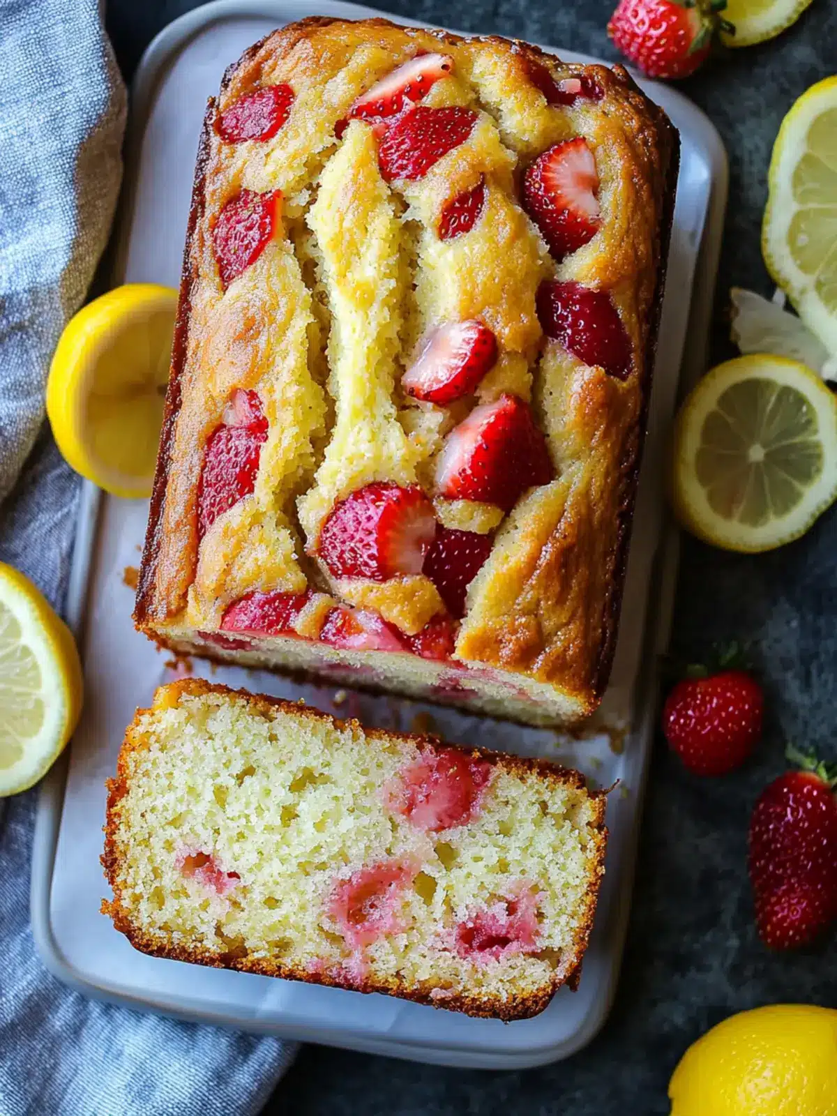 Sweet Strawberry Lemonade Quick Bread for Bright Mornings Strawberry Lemonade Quick Bread