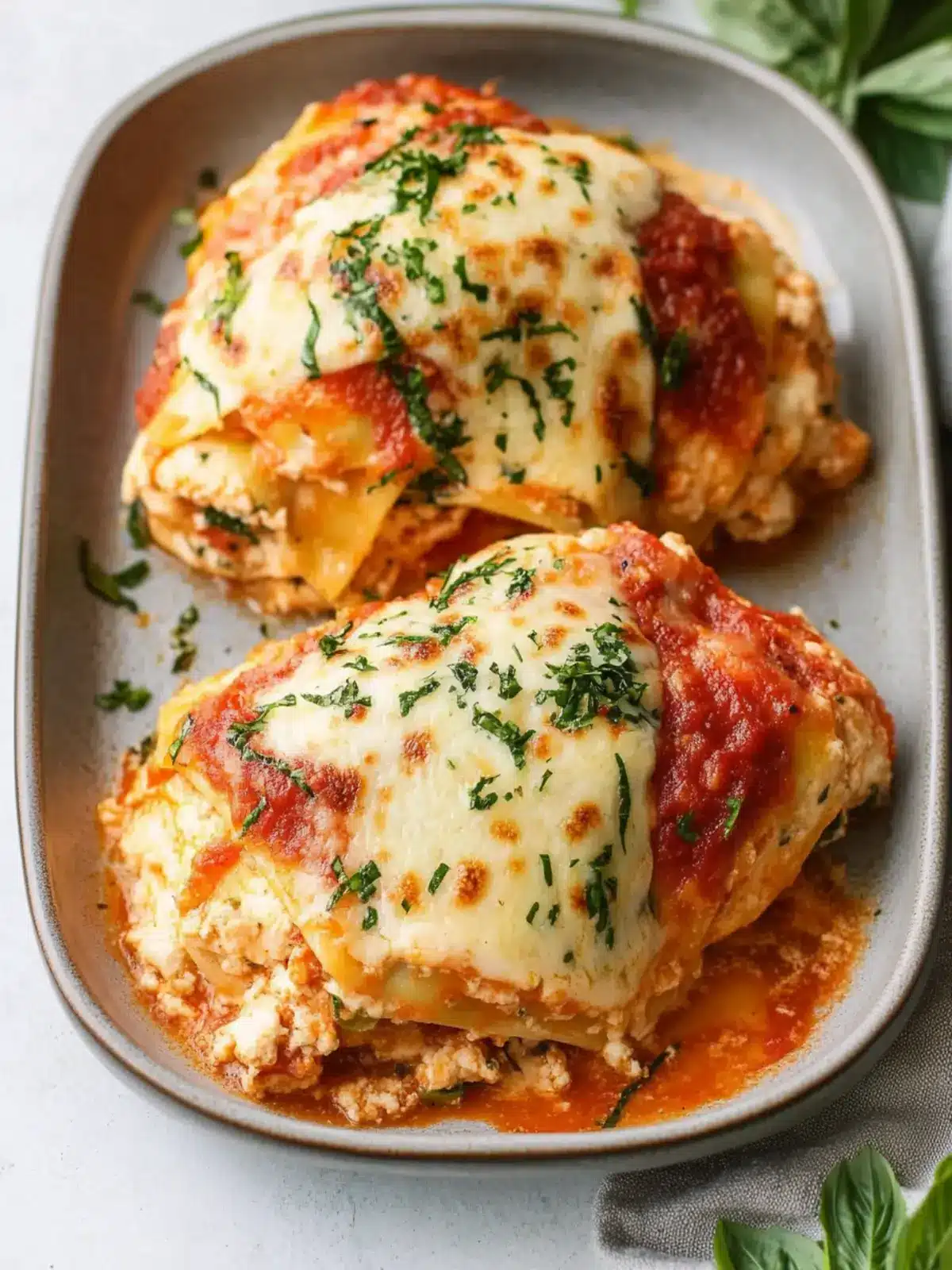 Lasagna Stuffed Chicken: A Comforting Twist for Dinner Lasagna Stuffed Chicken
