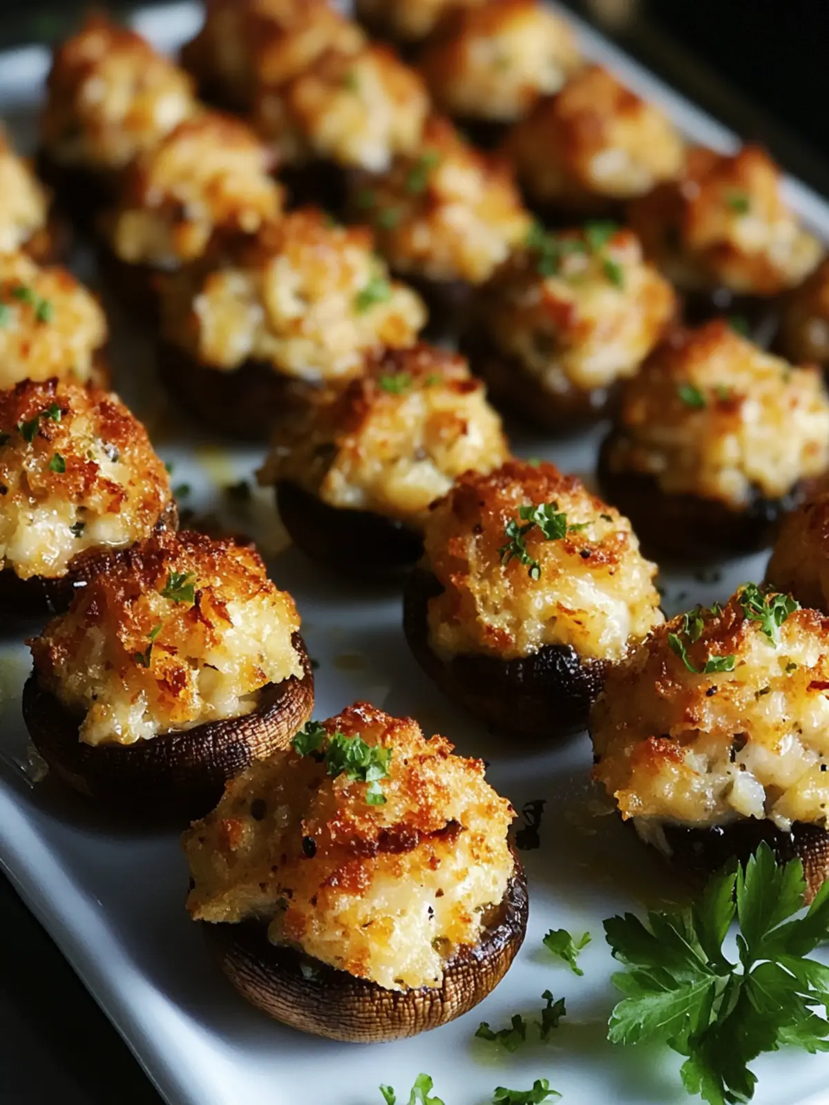 Red Lobster Crab Stuffed Mushrooms for a Cozy Night In Red Lobster Crab Stuffed Mushrooms