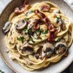 Irresistibly Creamy Bacon and Mushroom Pasta in 30 Minutes Creamy Bacon and Mushroom Pasta