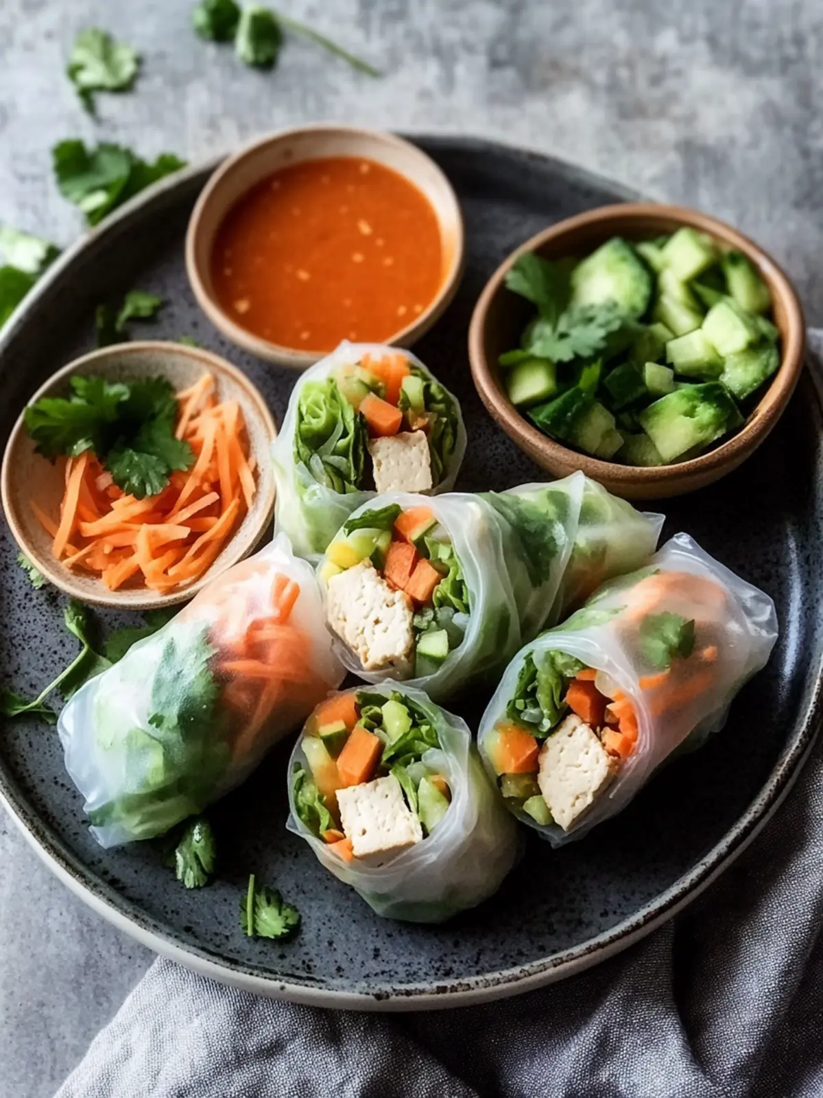 Healthy Tofu Spring Rolls That Will Ignite Your Taste Buds Tofu Spring Rolls