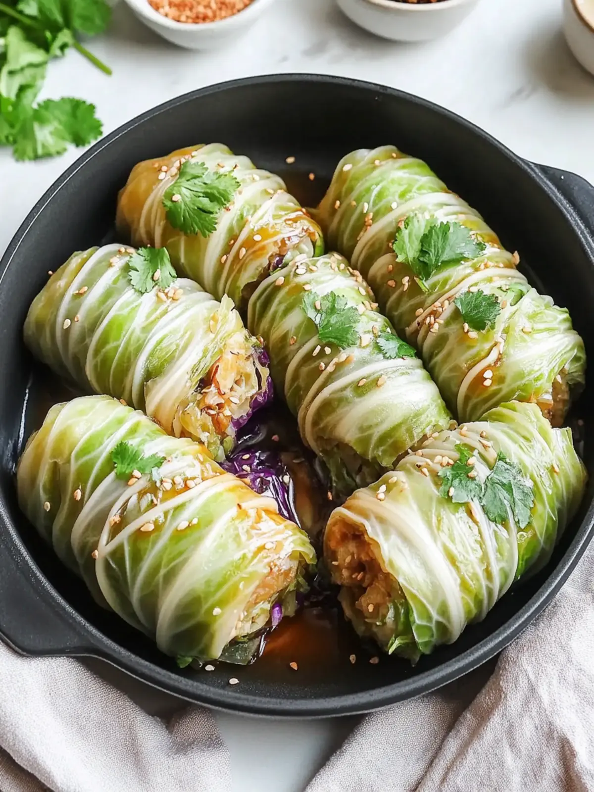 Savory Sesame Ginger Keto Cabbage Rolls You’ll Love to Make Sesame Ginger Keto Cabbage Rolls