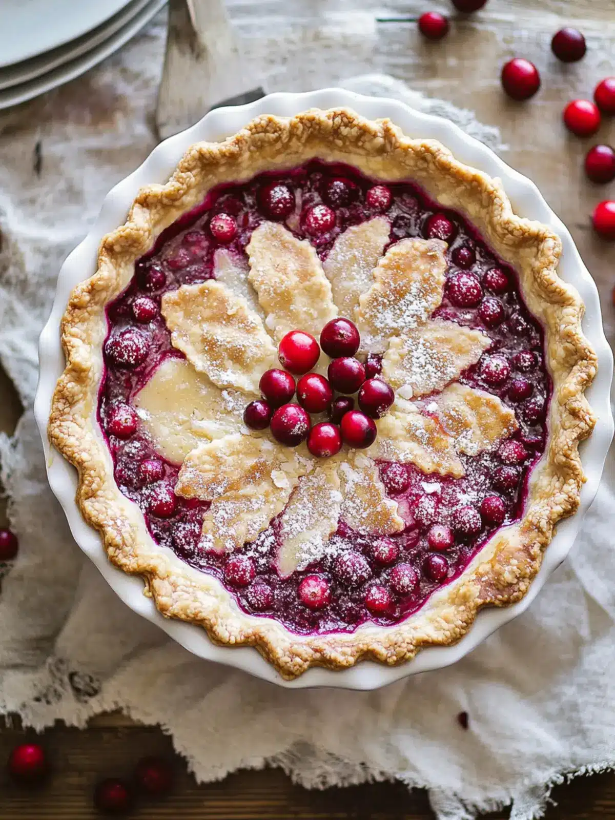 Delicious Cranberry Custard Pie to Brighten Your Day Cranberry Custard Pie