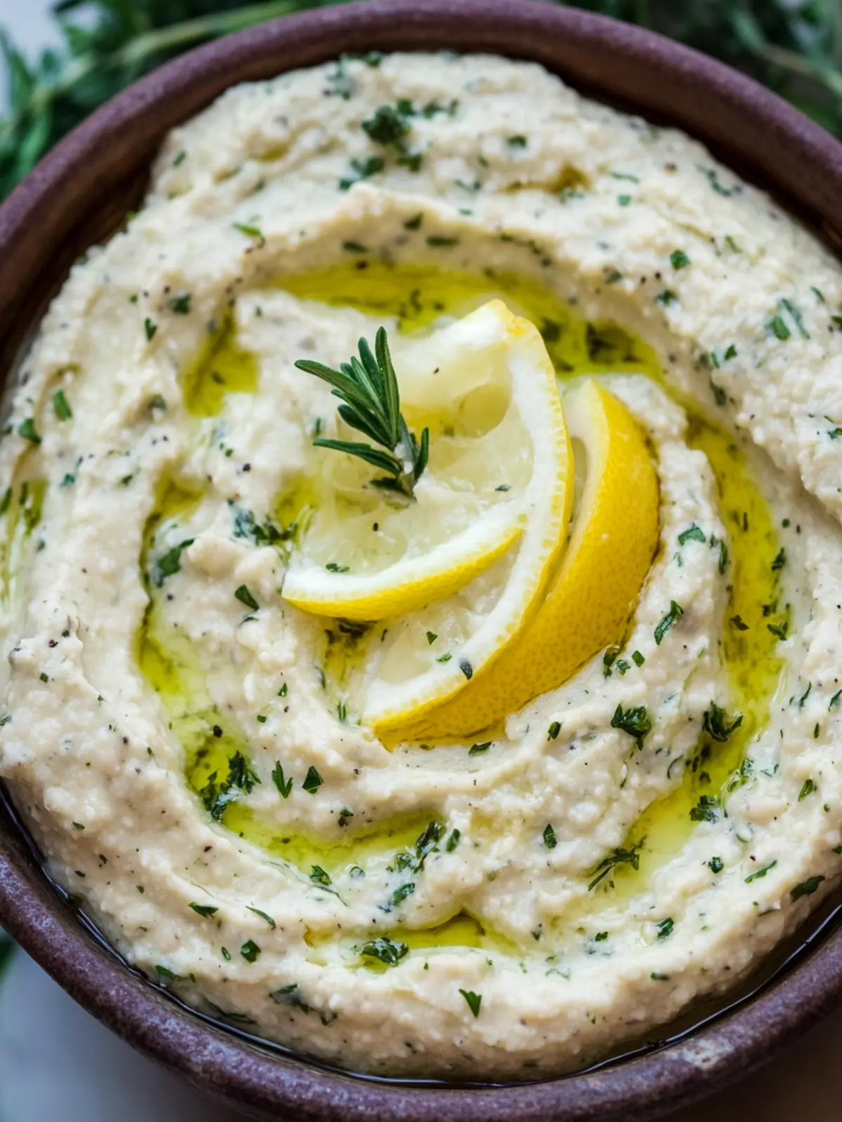Zesty Lemon & Herb White Bean Dip for Quick Snacking Lemon & Herb White Bean Dip