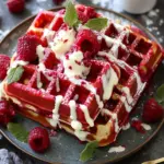 Irresistible Red Velvet Marble Waffles for Weekend Fun Red Velvet Marble Waffles