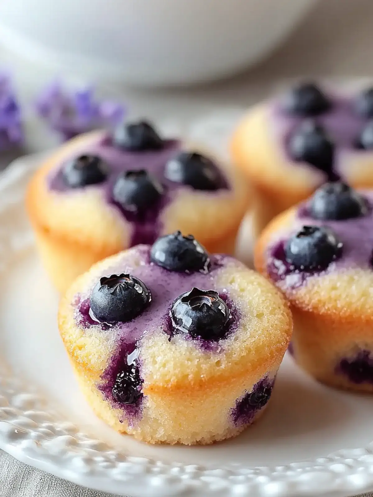 Lavender Blueberry Tea Cakes for a Sweet Afternoon Treat Lavender Blueberry Tea Cakes