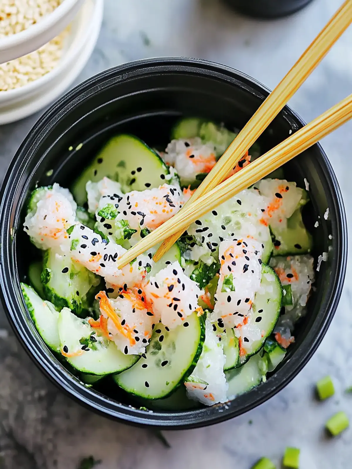 Delicious Sushi Cucumber Salad You’ll Crave All Summer! Sushi Cucumber Salad