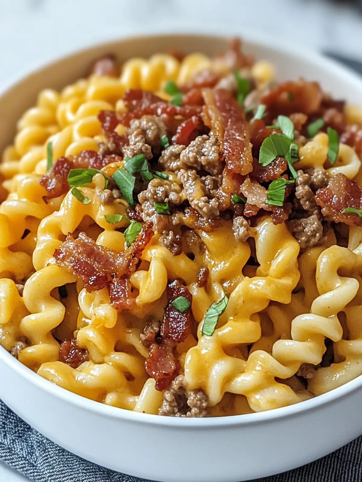 Loaded Bacon Cheeseburger Pasta