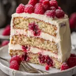 Delicious Almond Raspberry Cake with Cream Cheese Frosting Recipe Almond Raspberry Cake With Cream Cheese Frosting