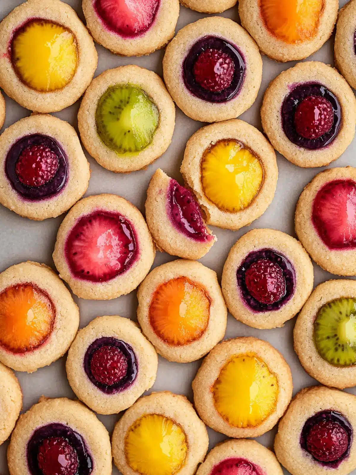 Fruit Filled Thumbprint Cookies