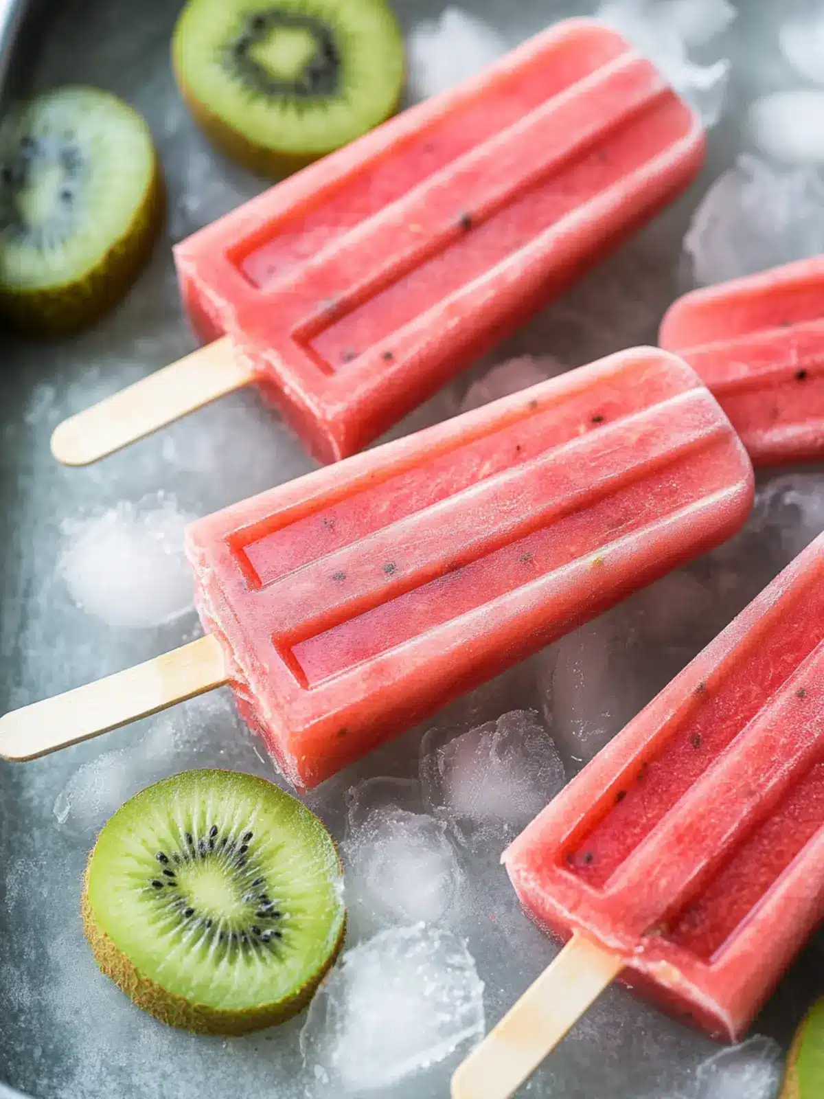Delicious Watermelon Kiwi Popsicles to Beat the Heat Watermelon Kiwi Popsicles