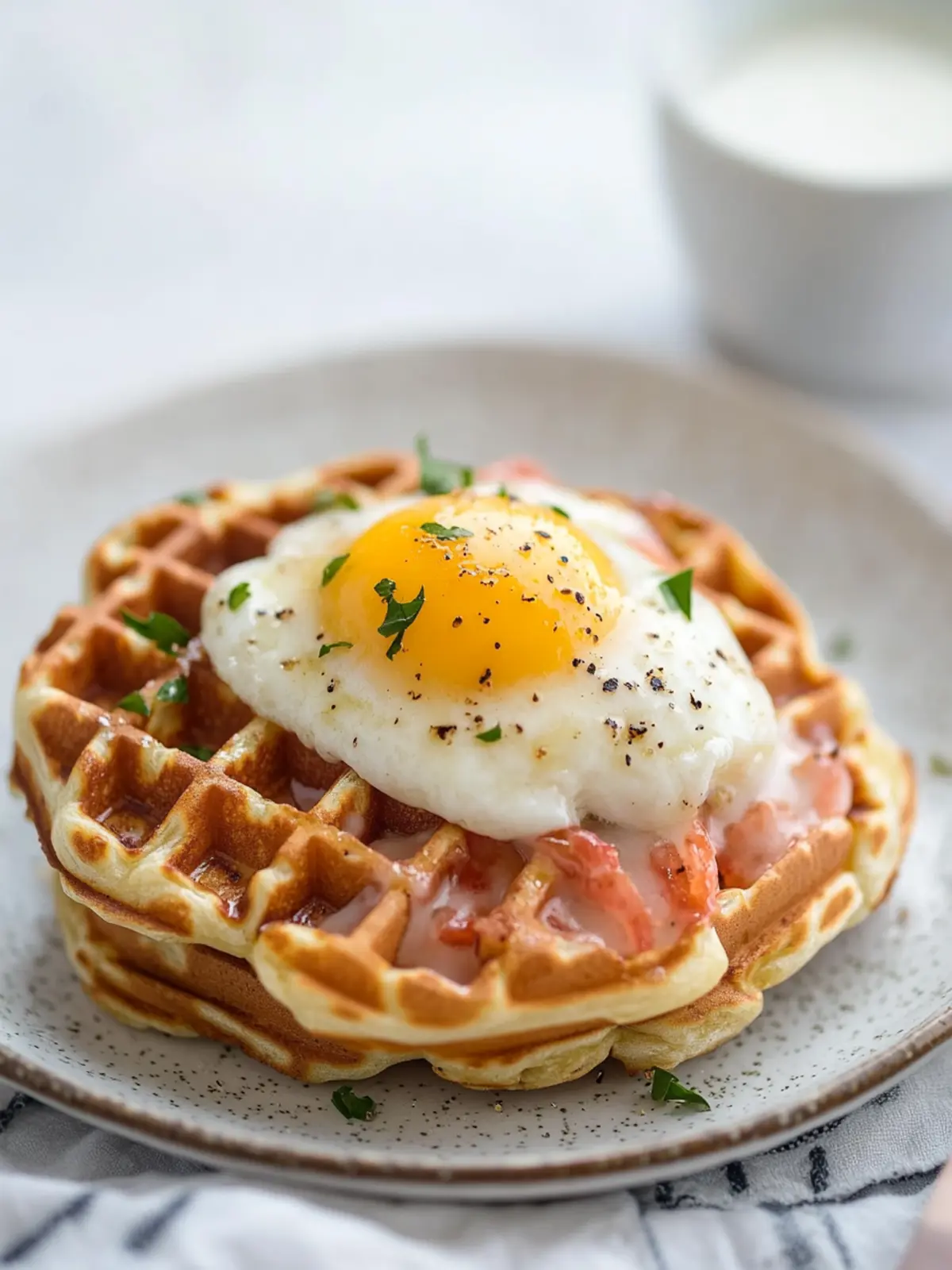 Irresistible Croque Madame Waffles for Comfort Food Lovers Croque Madame Waffles