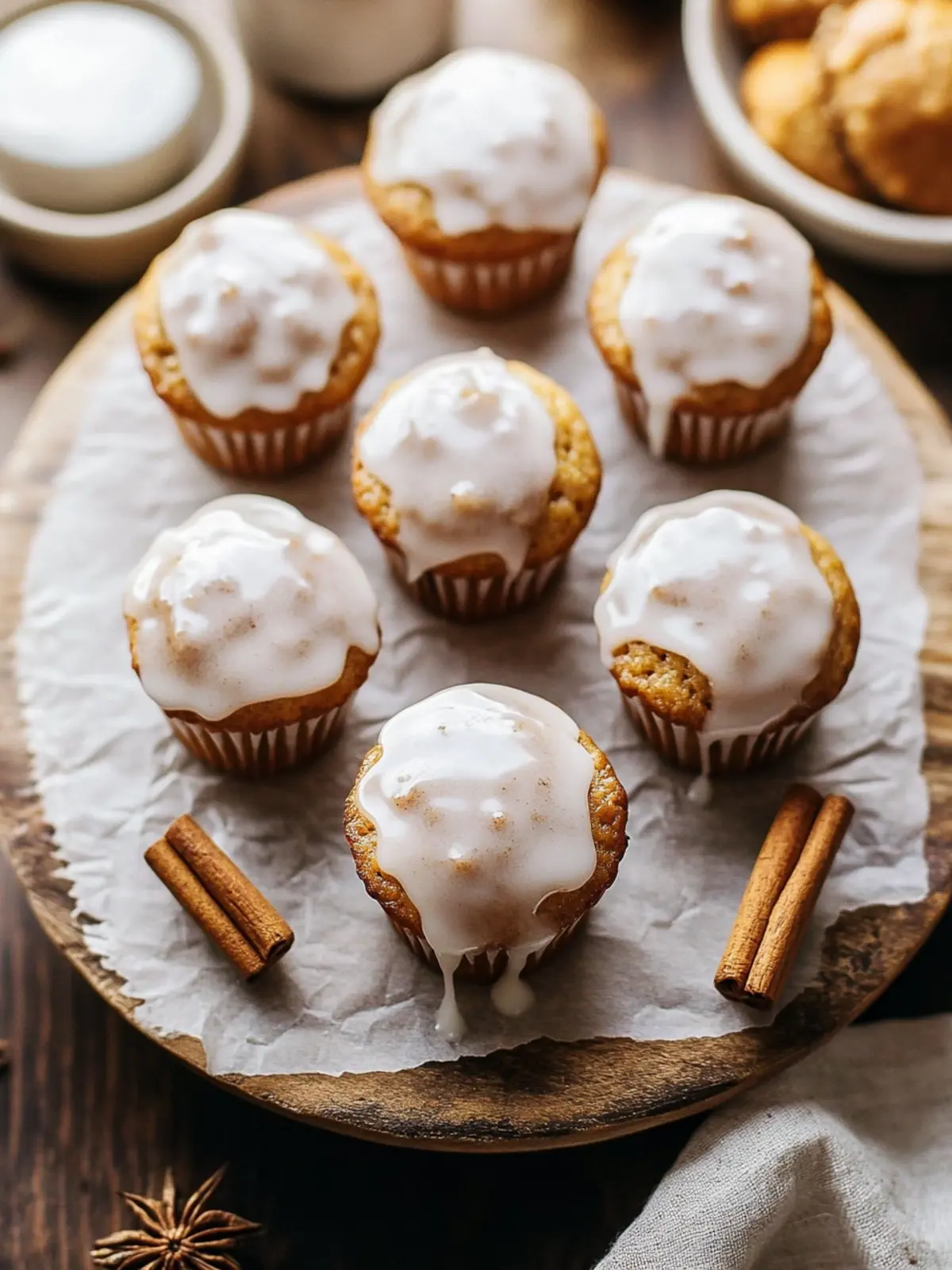 Delicious Mini Chai Muffins with Vanilla Bean Glaze Recipe Mini Chai Muffins with Vanilla Bean Glaze