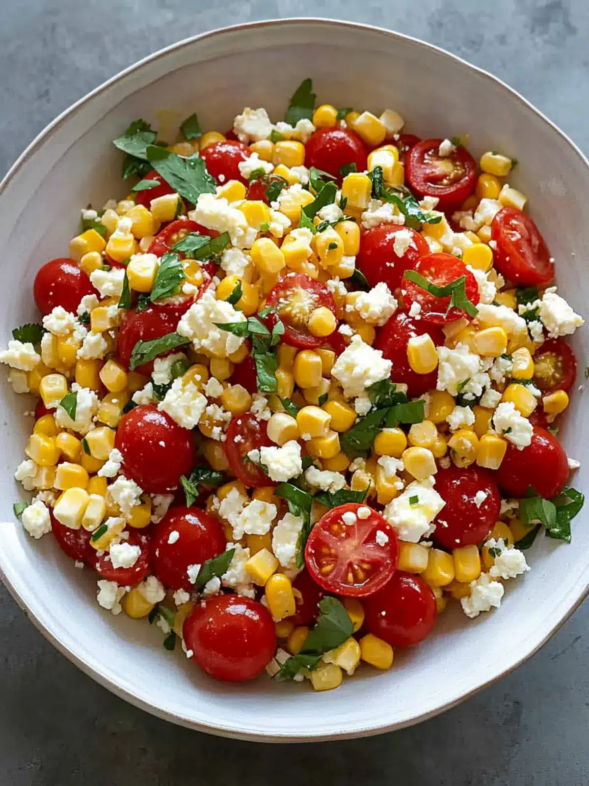 Corn, Tomato, and Feta Salad