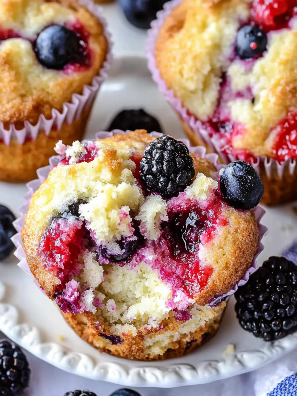 Decadent Berry Cream Cheese Muffins to Brighten Your Day Berry Cream Cheese Muffins