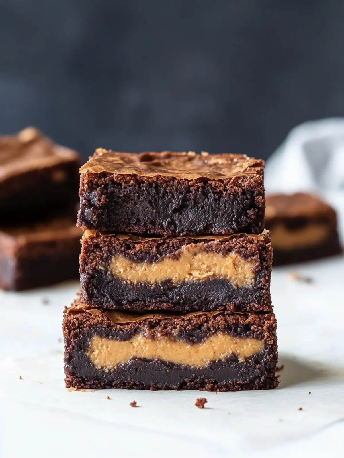 Decadent Peanut Butter Stuffed Brownies That Wow Every Time Peanut Butter Stuffed Brownies